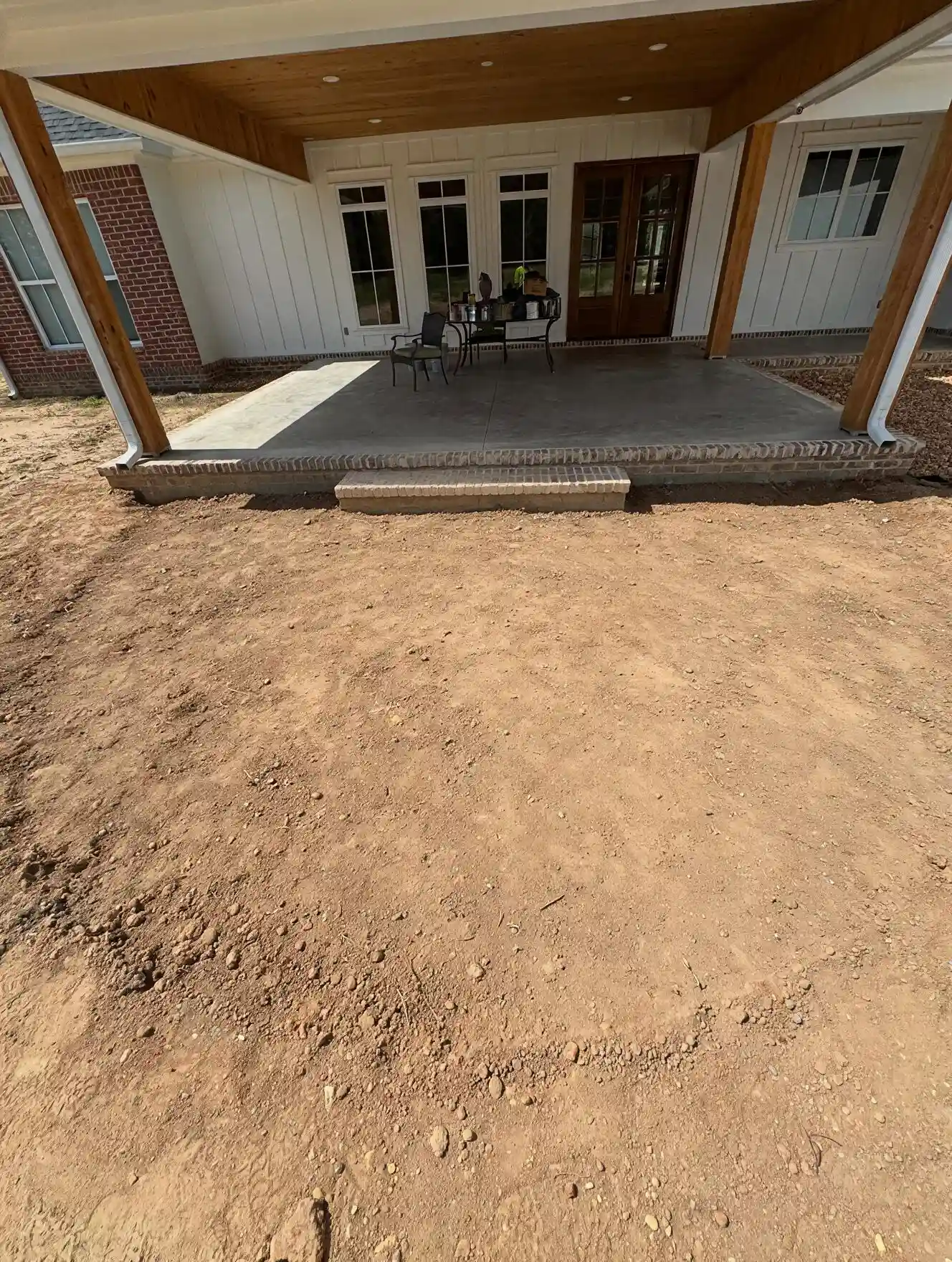Undeveloped backyard